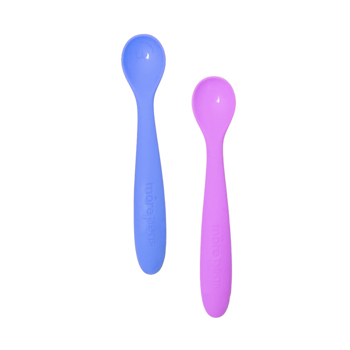 Morepeas Baby to Tot Spoons | Blueberry