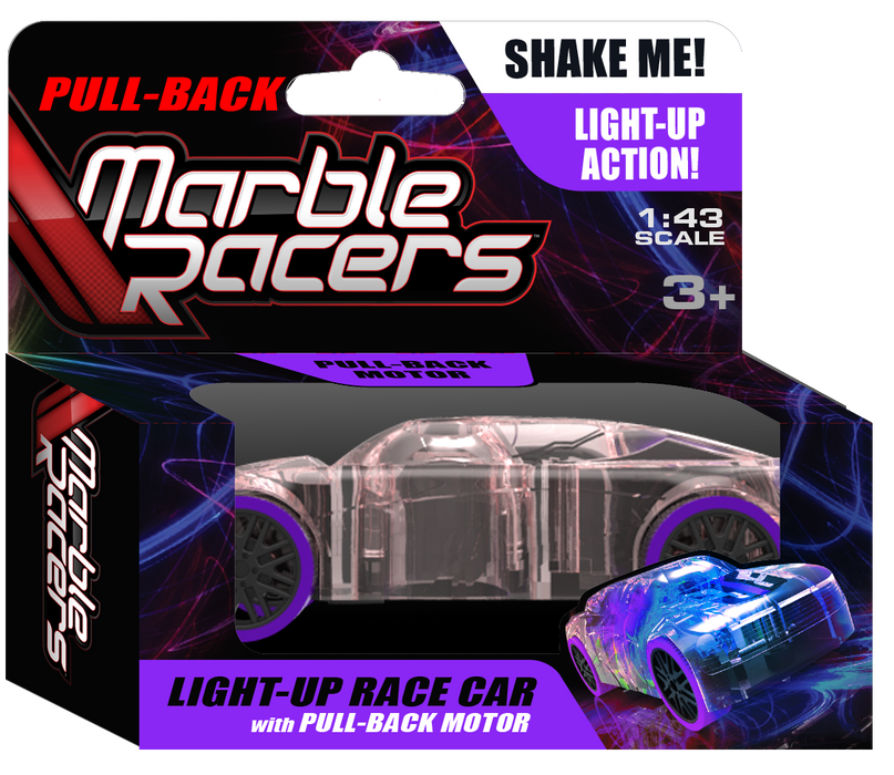 Skullduggery Marble Racer Pull Back Car | Purple