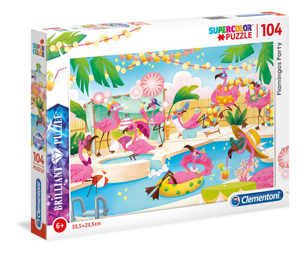 Creative Toy Co Flamingos Supercolor Puzzle