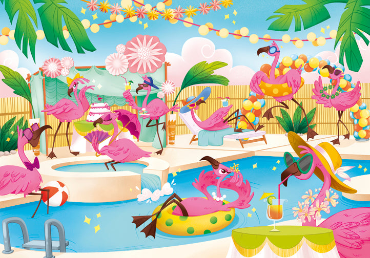 Creative Toy Co Flamingos Supercolor Puzzle