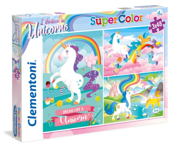 Creative Toy Co 2-pack Unicorn Brilliant Supercolor Puzzles