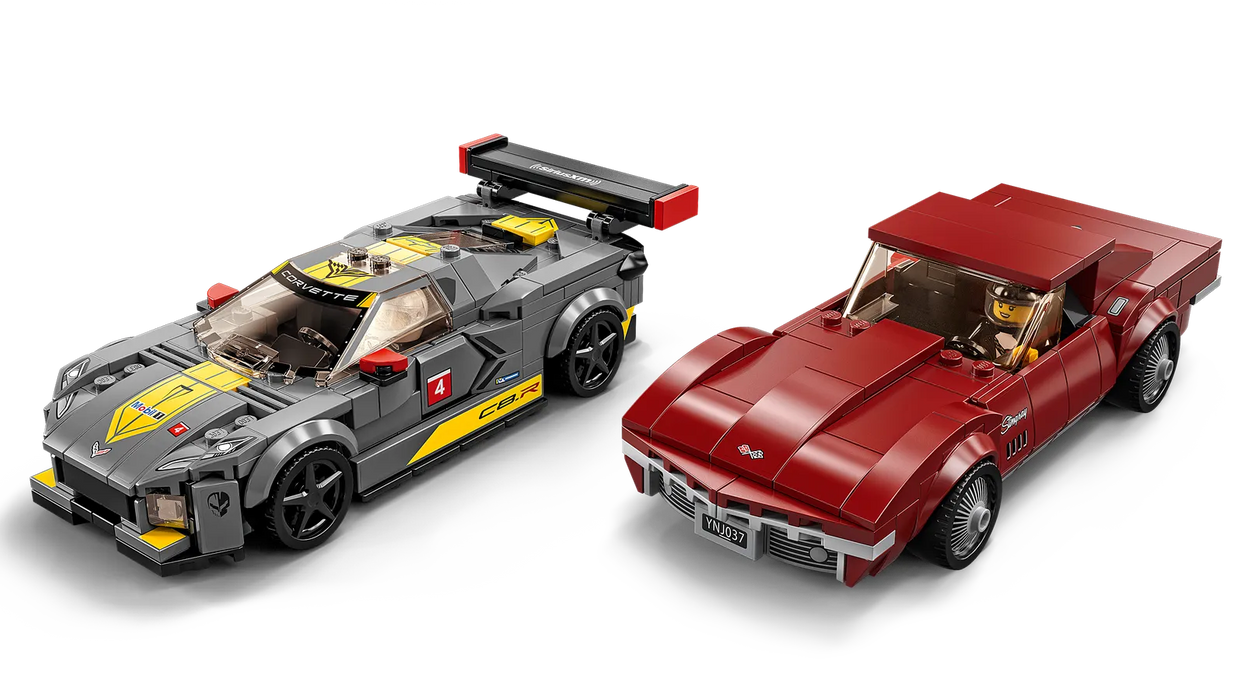 Lego Chevrolet Corvette C8.R and 1968 Corvette