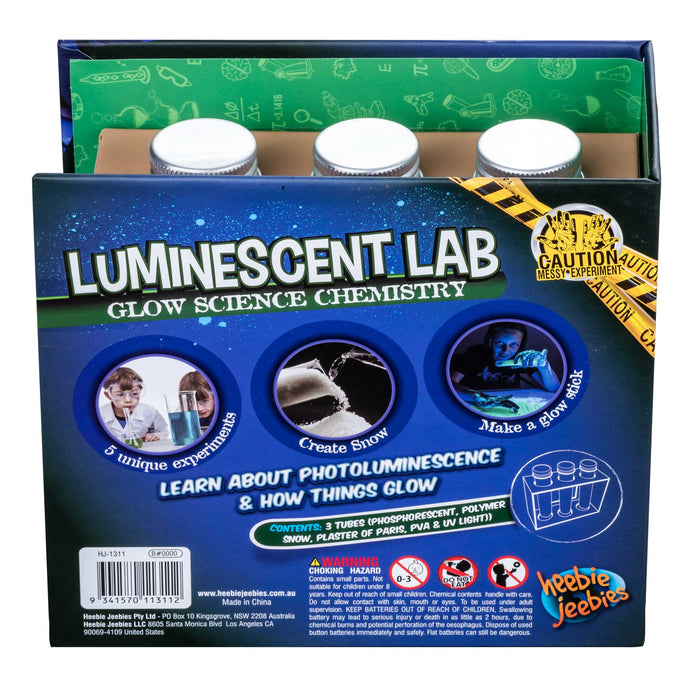 Heebie Jeebies Chemistry Lab | Luminescent