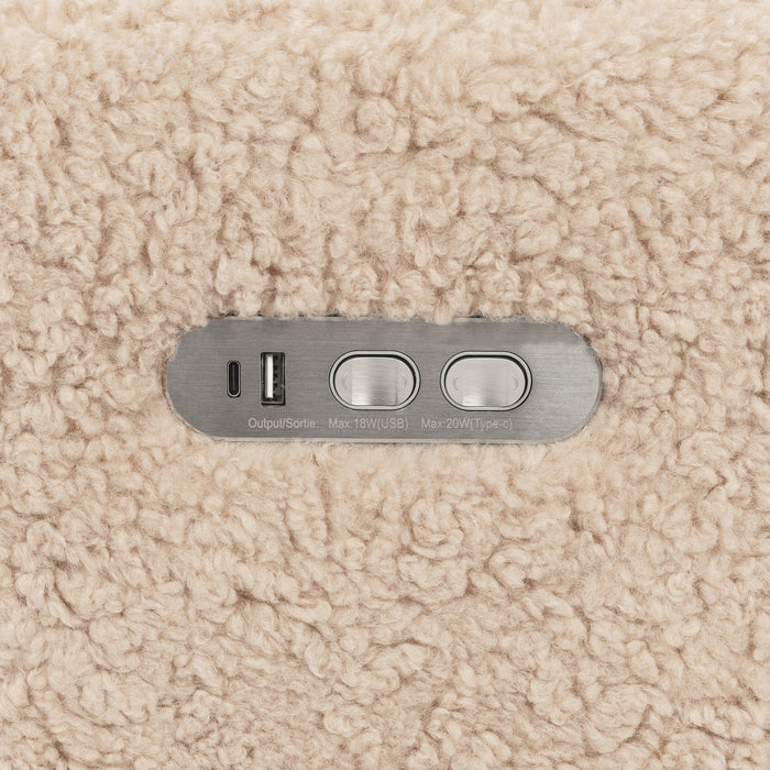 Babyletto Kiwi Plus Power Recliner and Swivel Glider with Power Adjustable Headrest and USB Port