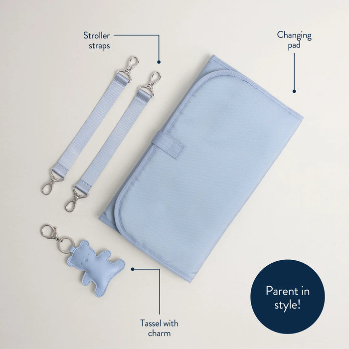 Itzy Ritzy Teddy Blue Boss Plus Backpack Diaper Bag