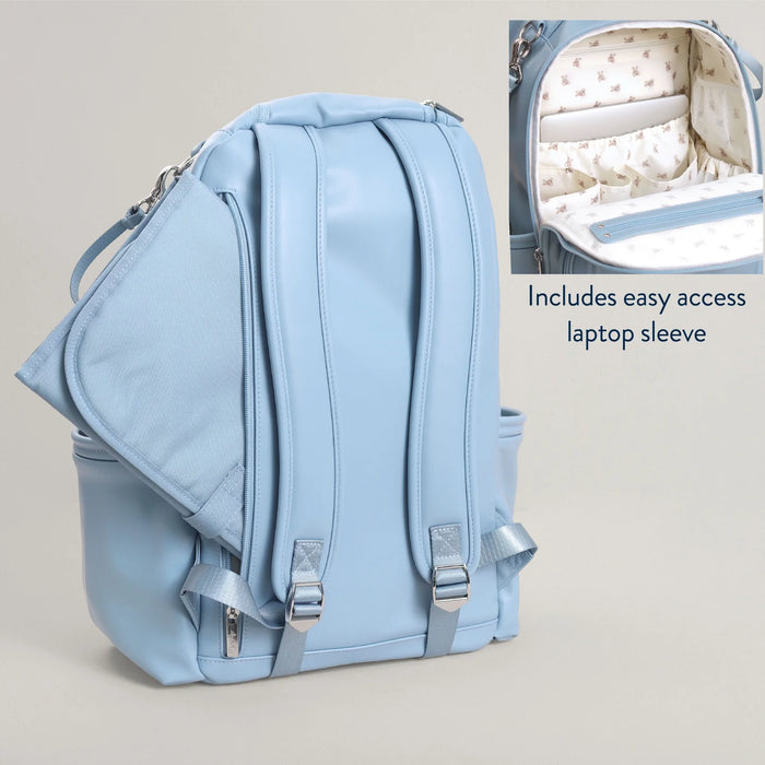 Itzy Ritzy Teddy Blue Boss Plus Backpack Diaper Bag