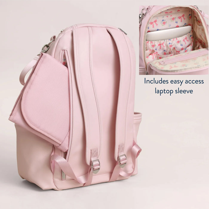 Itzy Ritzy Ribbons & Roses Boss Plus Backpack Diaper Bag