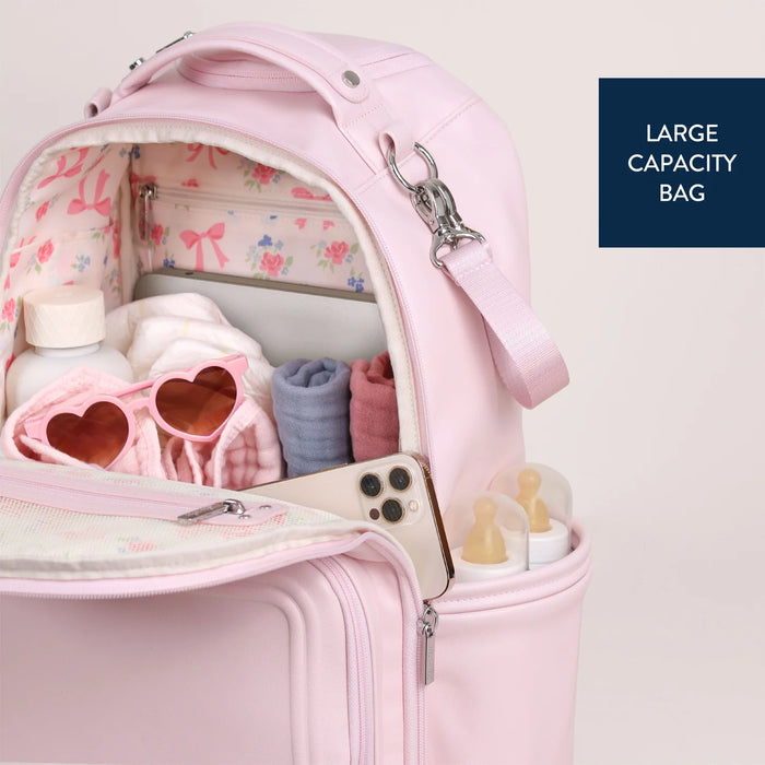 Itzy Ritzy Ribbons & Roses Boss Plus Backpack Diaper Bag