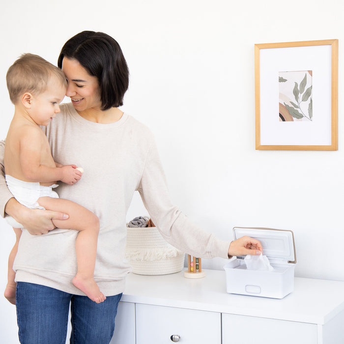 Ubbi Taupe Wipes Dispenser