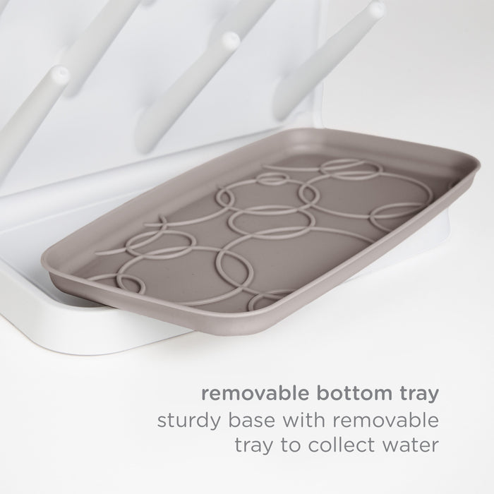 Ubbi Taupe Vertical Bottle Drying Rack