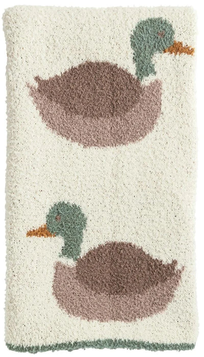 Mudpie Mallard Duck Chenille Blanket