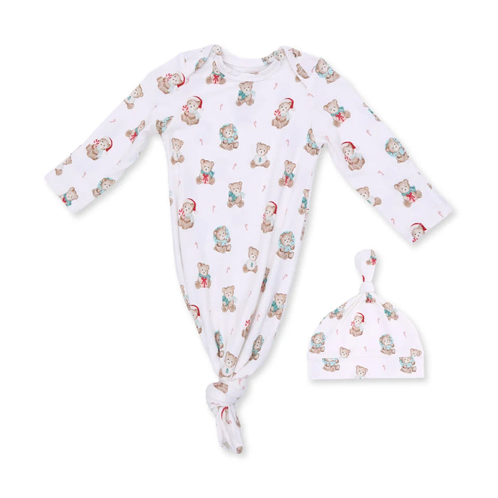 Angel Dear Christmas Teddy Bears Knotted Gown and Hat