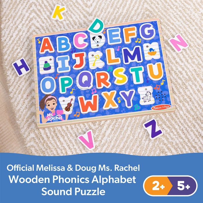 Ms. Rachel Wooden Alphabet Phonics Puzzle