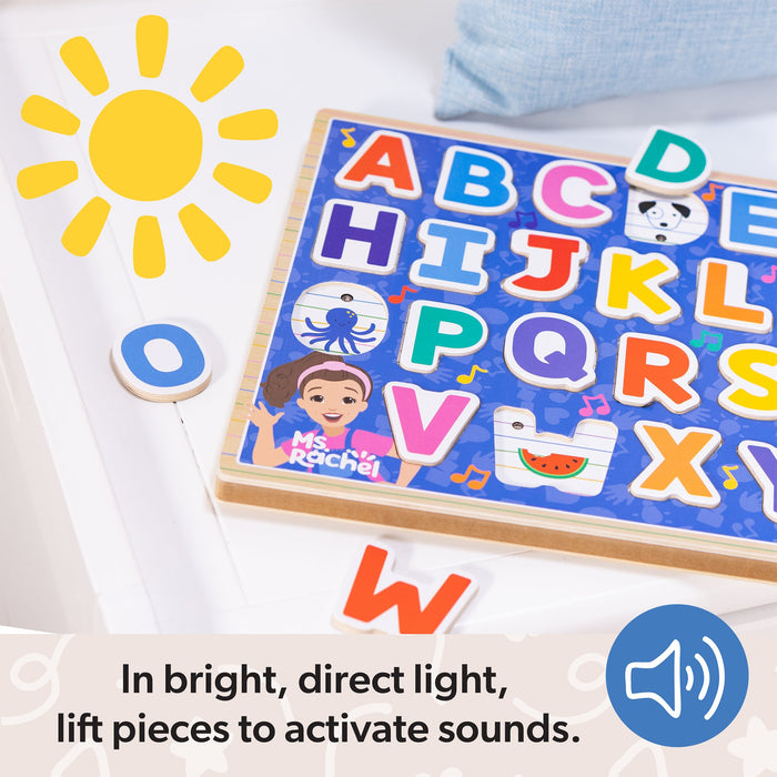 Ms. Rachel Wooden Alphabet Phonics Puzzle