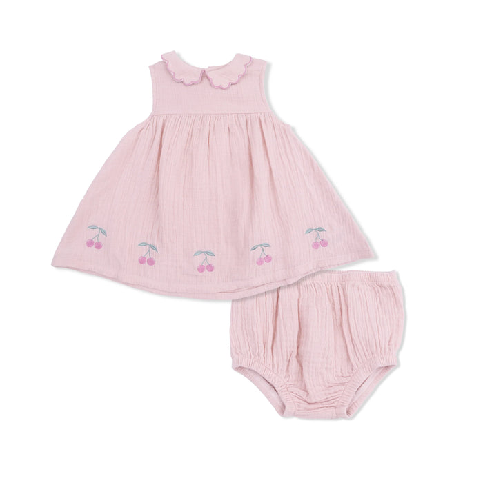 Angel Dear Muslin Petal Collar Dress Set
