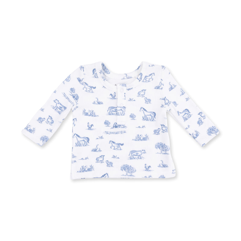Angel Dear Farm Friends L/S Henley Play Set