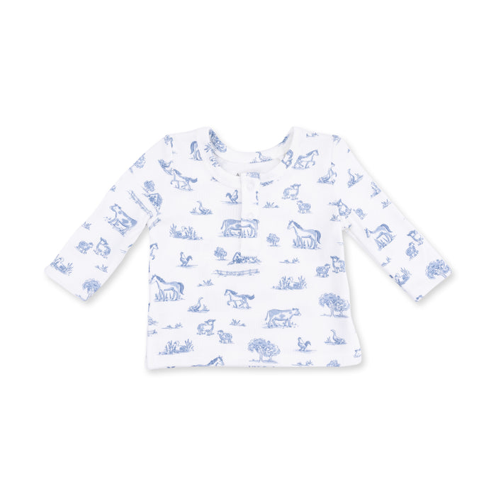 Angel Dear Farm Friends L/S Henley Play Set