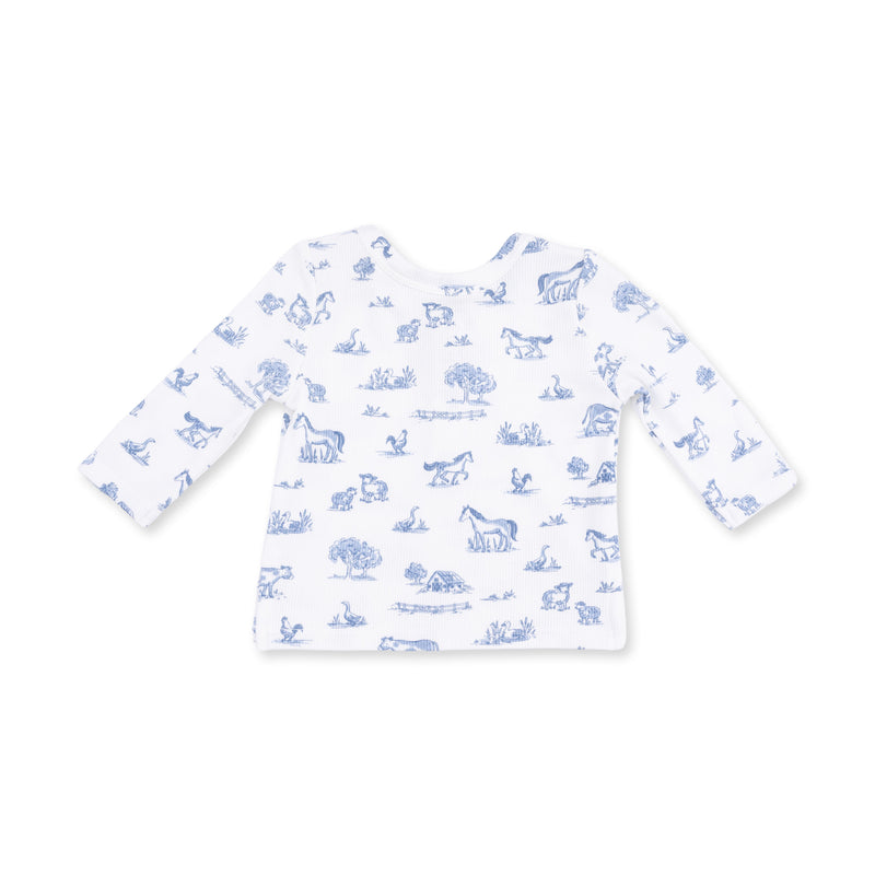 Angel Dear Farm Friends L/S Henley Play Set
