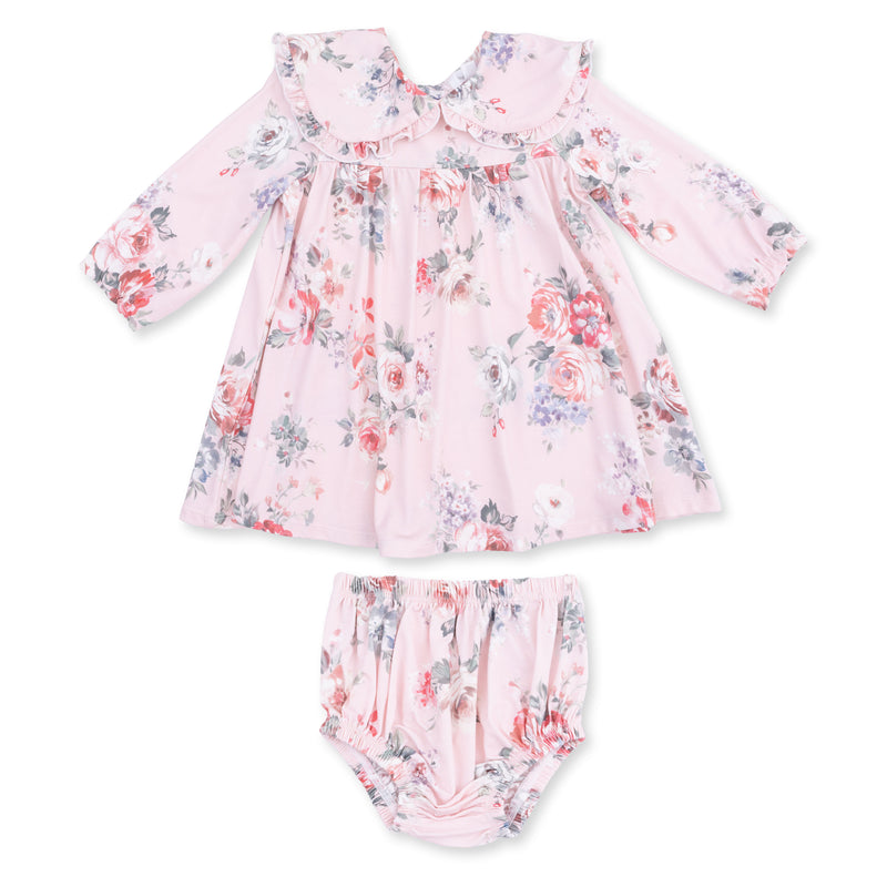 Angel Dear Sofia Dress with Collar and Bloomer