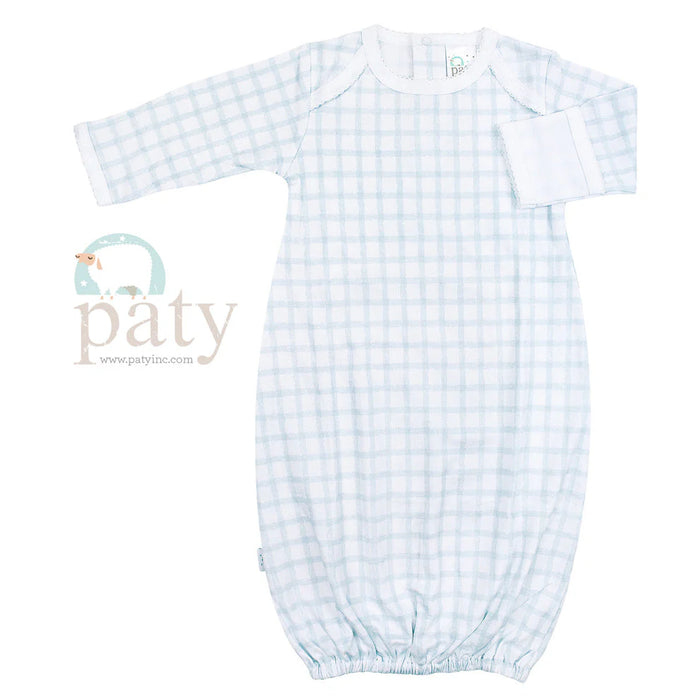 Paty Gingham Overlap Gown