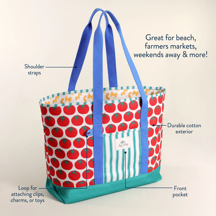 Itzy Ritzy Canvas Tote Bag Pasta La Vista