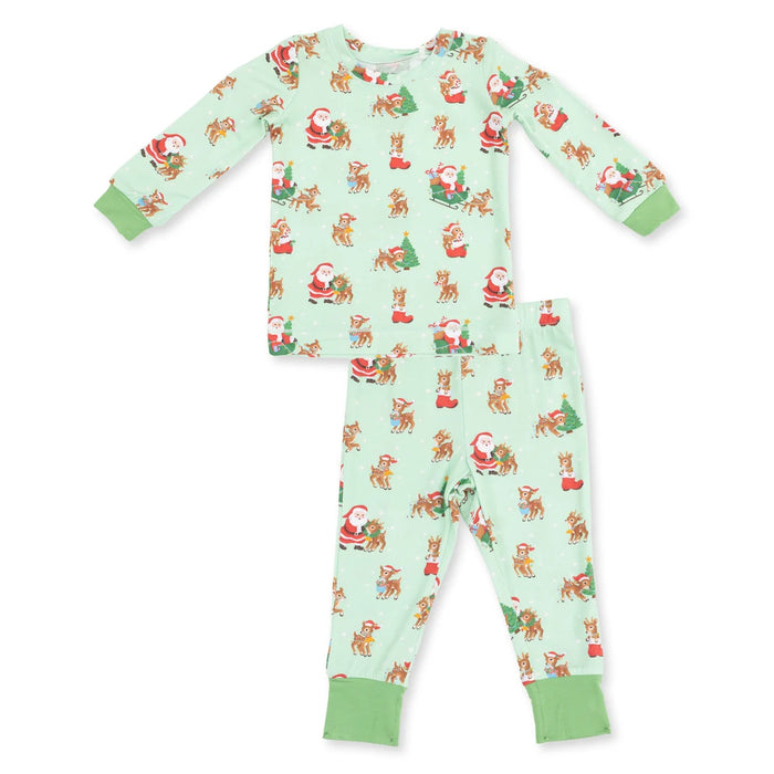 Angel Dear Vintage Reindeer & Santa Uni L/S Loungewear Set
