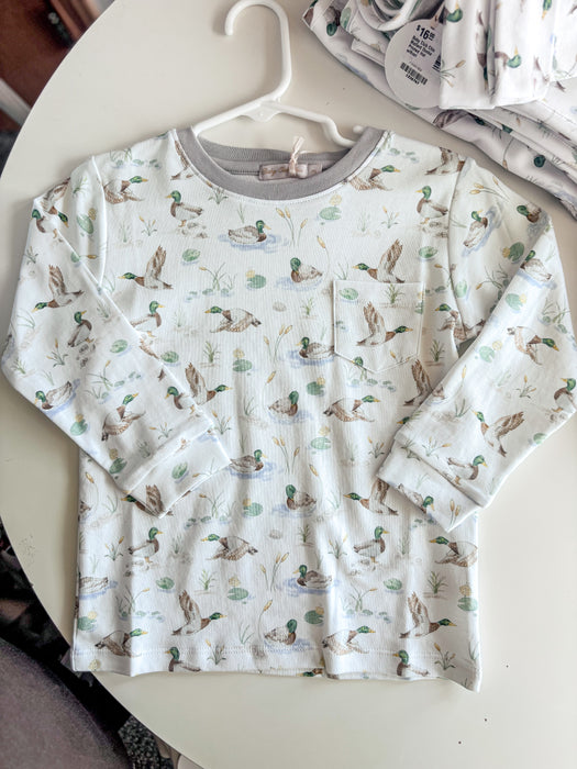 Baby Club Chic Mallard Ducks Printed Tee w/Pocket