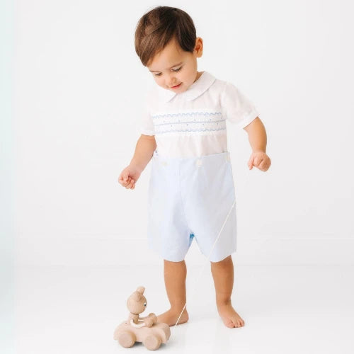 Feltman Bros Boys Wave Smocked Bodysuit