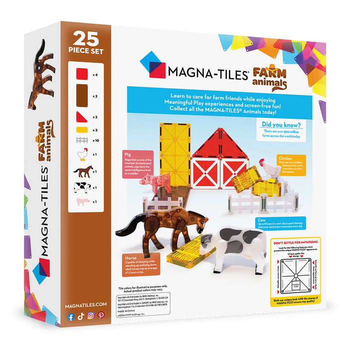 Magna-Tiles Farm Animals 25 Pc Set
