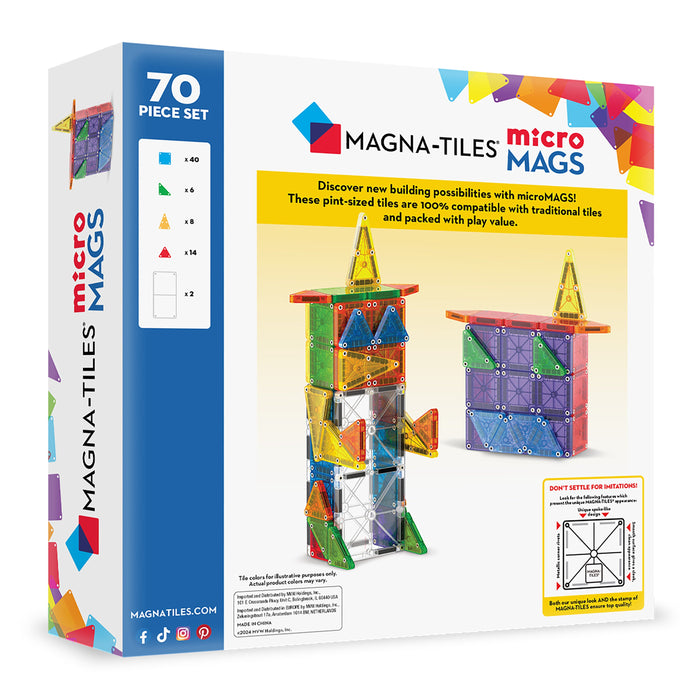 Magna-Tiles Micro Mags 70pc Set