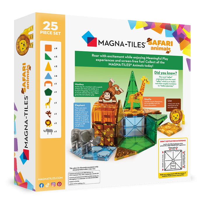 Magna-Tiles Safari Animals 25pc Set