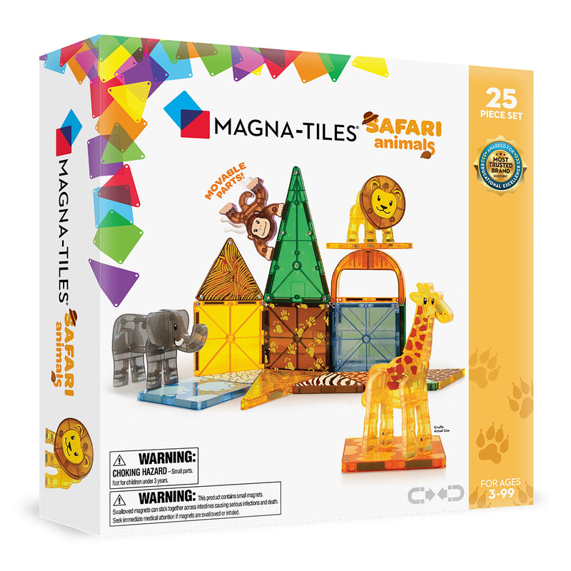 Magna-Tiles Safari Animals 25pc Set