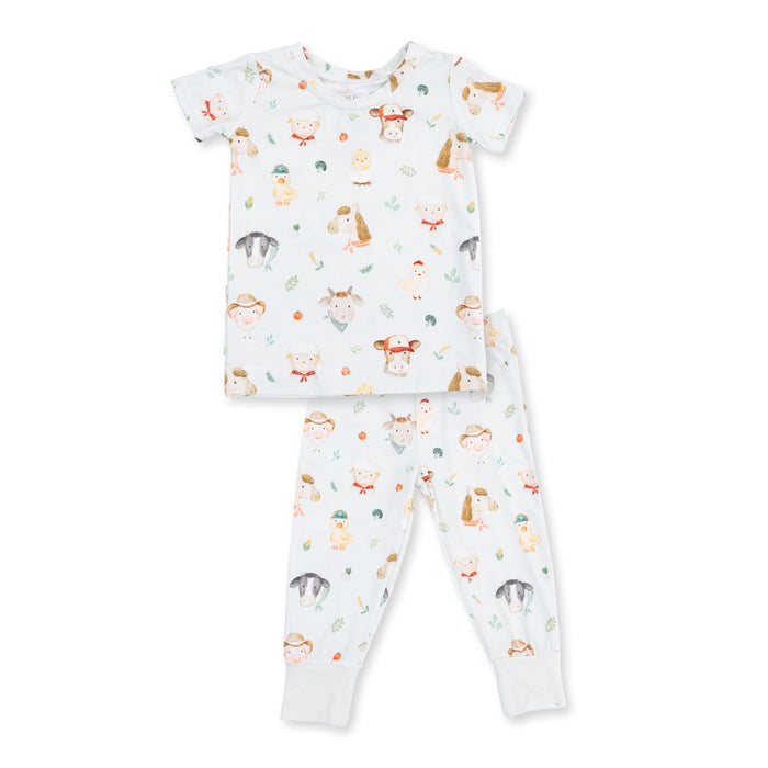 Angel Dear Baby Farm Faces S/S Loungewear Set