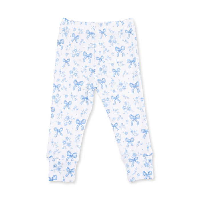 Angel Dear Blue Bows and Flowers Loungewear Set