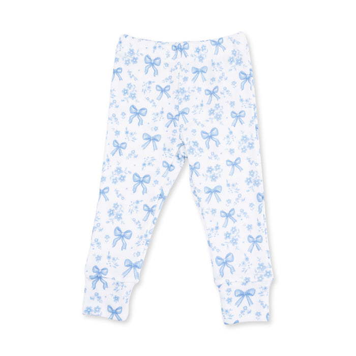 Angel Dear Blue Bows and Flowers Loungewear Set