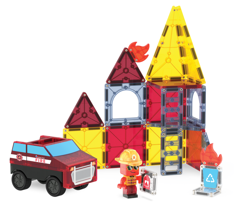 Magna-Tiles Fire Rescue 27 Pc Set