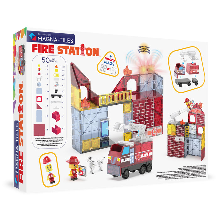 Magna-Tiles Fire Station 50pc Set