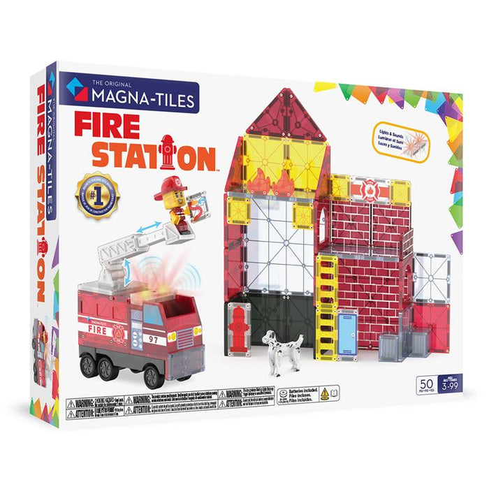 Magna-Tiles Fire Station 50pc Set