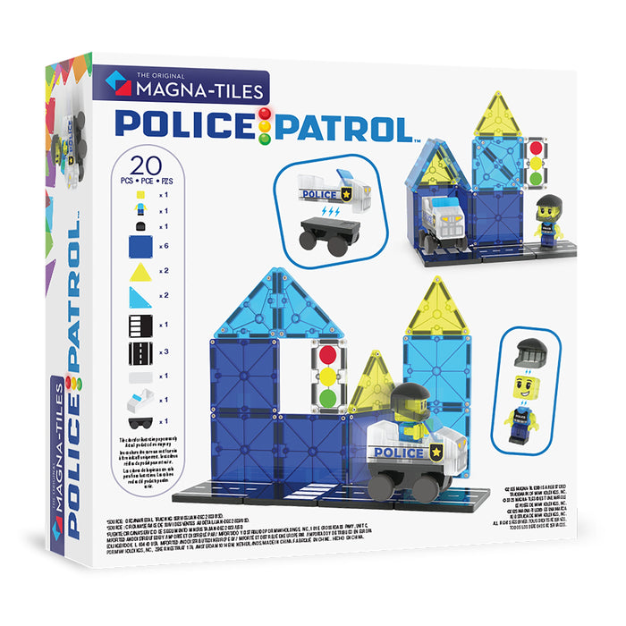 Magna-Tiles Police Patrol 20 Piece Set