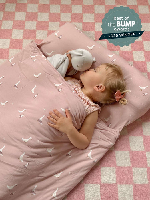 Gunamuna Swaddle Sleep Sack Tutu Goose Pink