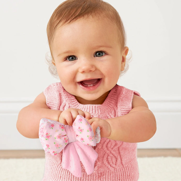 Itzy Ritzy Teensy Pink Crinkle Bow