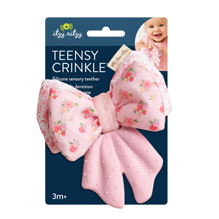 Itzy Ritzy Teensy Pink Crinkle Bow