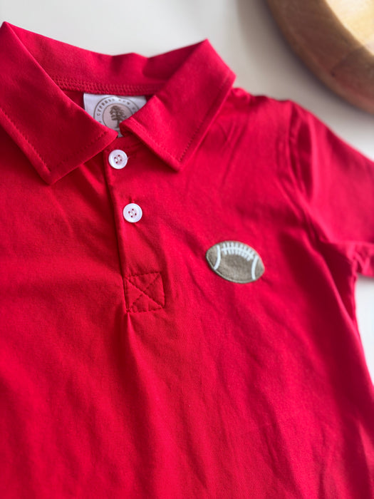 Cypress Row Fan Zone Polo RED