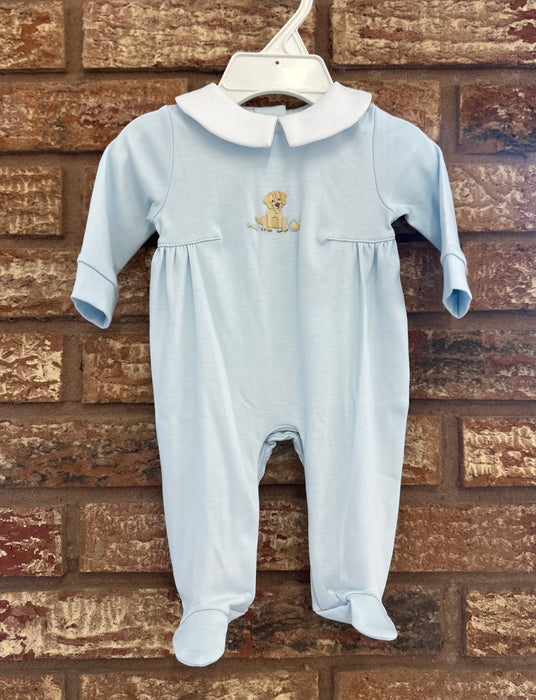Baby Club Chic Good Puppy Boy Footie w/Collar
