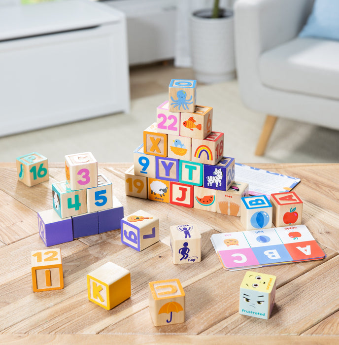 Ms. Rachel Wooden Learning Blocks & Activity Cards
