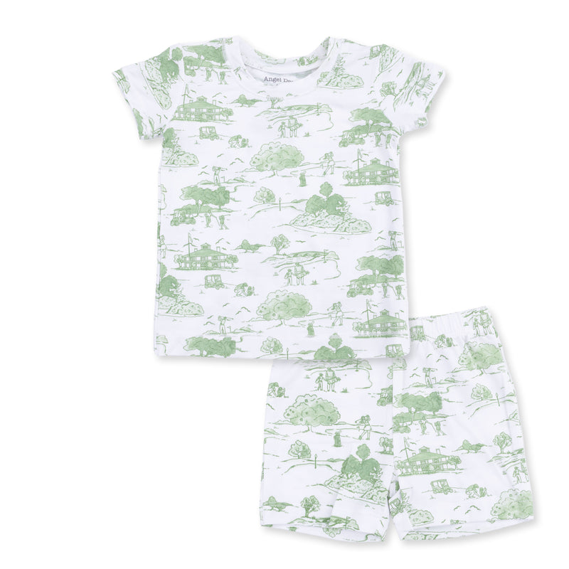 Angel Dear Golf Toile Green Loungewear Short Set