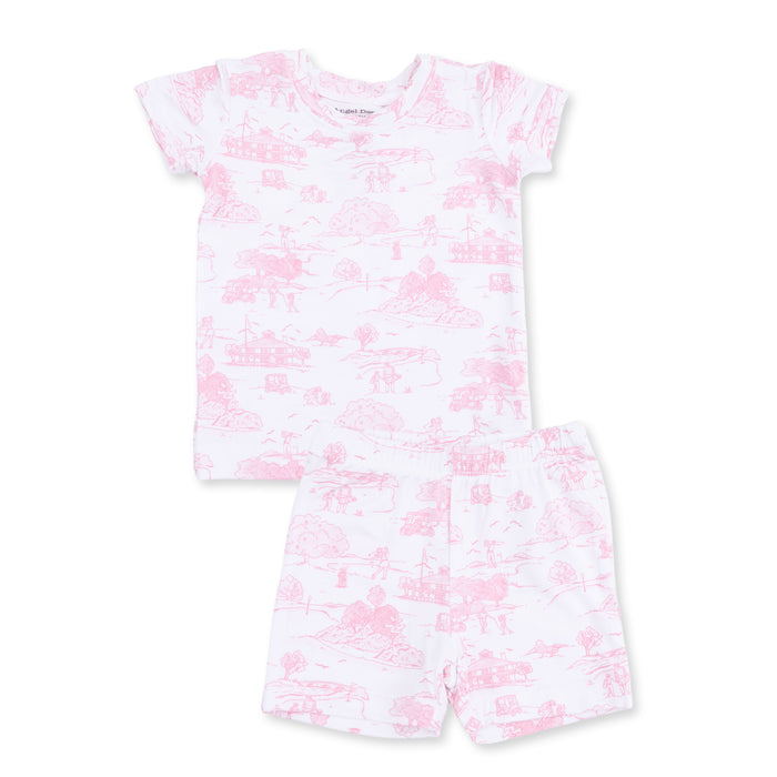 Angel Dear Golf Toile Pink Loungewear Short Set