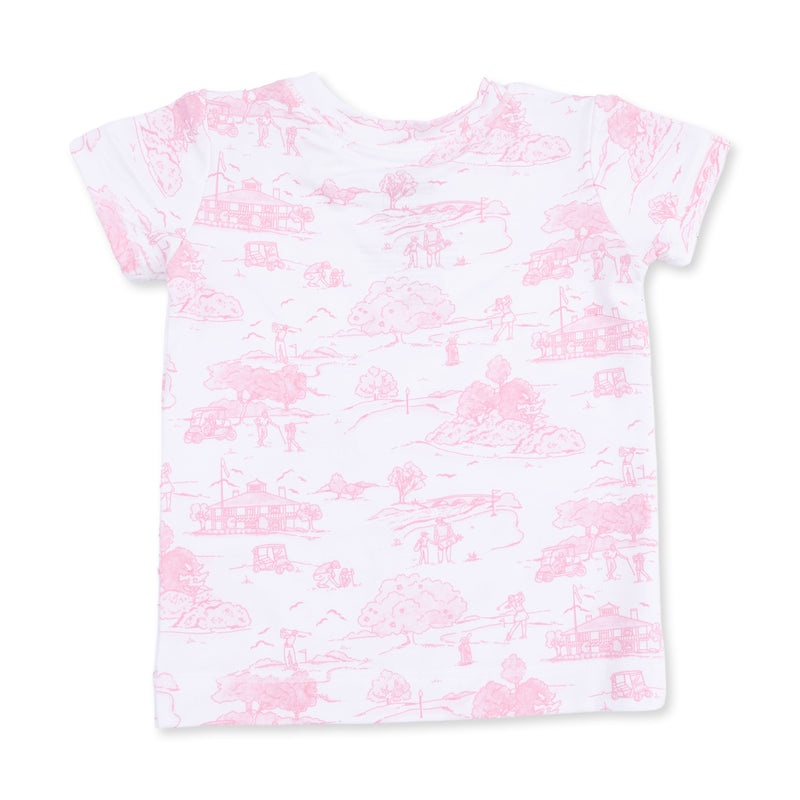 Angel Dear Golf Toile Pink Loungewear Short Set