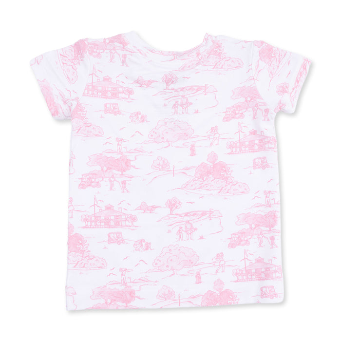 Angel Dear Golf Toile Pink Loungewear Short Set