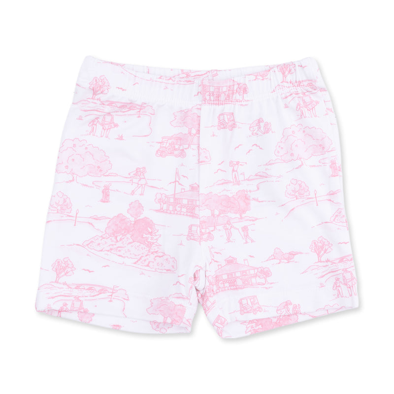 Angel Dear Golf Toile Pink Loungewear Short Set